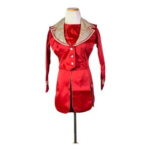 Vintage Maurine White Dallas 3-Piece Majorette Uniform Red Gold